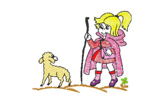 Cute Girl: A Seasonal Embroidery Design Worth Curating