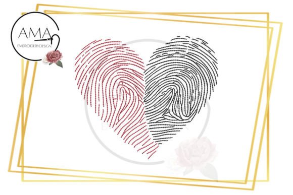 Fingerprints Heart: A Wedding Embroidery Design Review