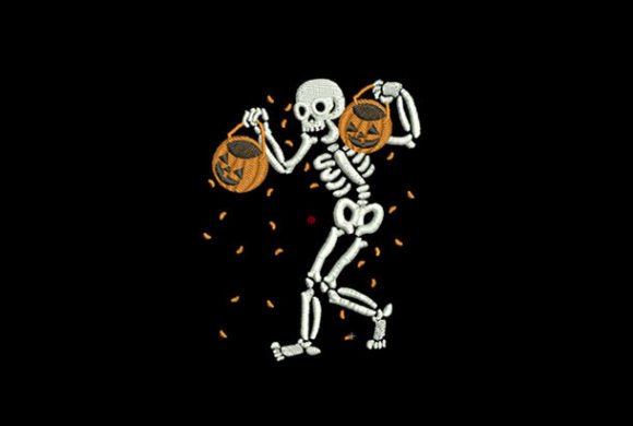Happy Hallowee Dancing Skeleton