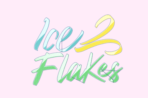 Ice Flakes Lettering Review