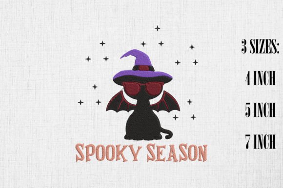 Spooky Season Black Cat Retro Halloween